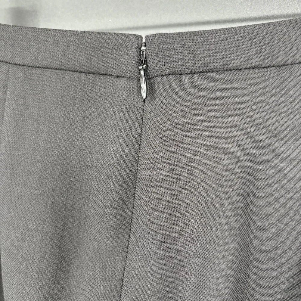 J. Crew Womens Wool Career Skirt Size 4 Black Above the Knee Office Professional